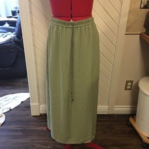 Green Maxi skirt